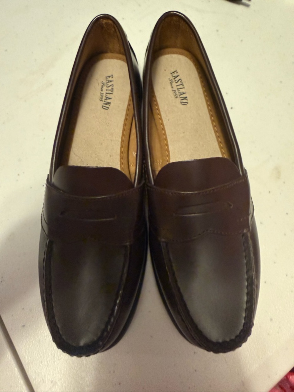 Eastland Dark Brown Leather Penny Loafers